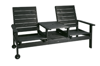 Du & Ja 2-sitssoffa Svart