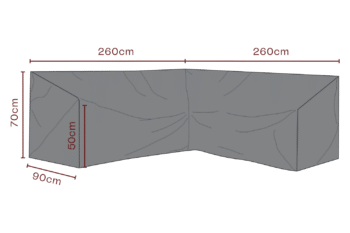Möbelskydd hörnsoffa Svart - Vattentät