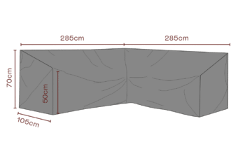 Möbelskydd hörnsoffa Svart - Vattentät