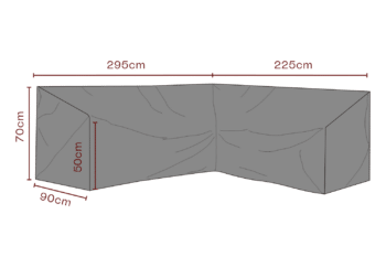 Möbelskydd hörnsoffa Svart - Andas