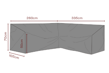 Möbelskydd hörnsoffa Svart - Andas