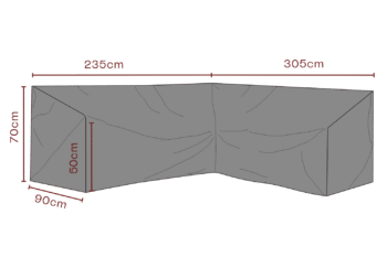 Möbelskydd hörnsoffa Svart - Andas