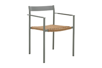 DK matstol Dusty Green/Natur