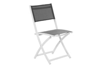 Leone matstol Vit/grå