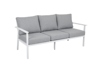 Samvaro High 3-sitssoffa Vit/Pearl grey