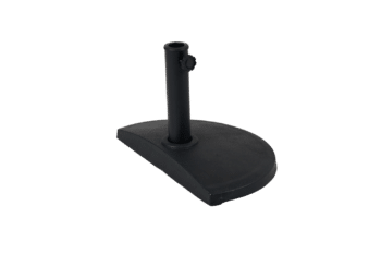 Kvitter parasollfot Svart