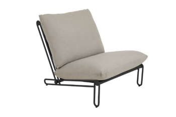 Blixt loungefåtölj Svart/Cley beige