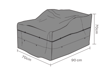 Möbelskydd fåtölj Svart - Andas