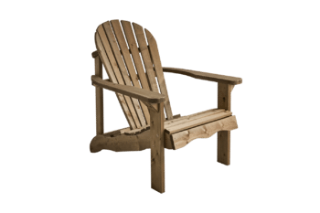 Skule däckstol Brun