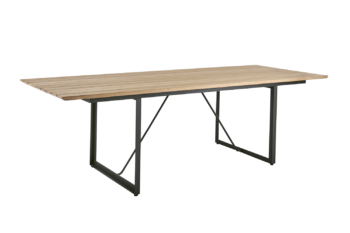 Shad matbord Antracit/Teak