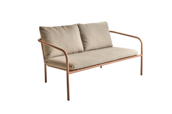 Bendt 2-sitssoffa Peach/Teddy Beige