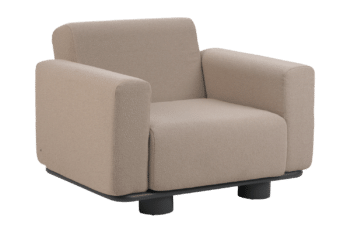 Bolster fåtölj Antracit/Teddy Beige