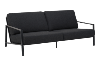 Lyra 2,5-sits soffa Svart/Teddy Black