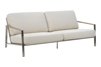 Naos 2,5-sits soffa Stainless Steel/Dot Beige